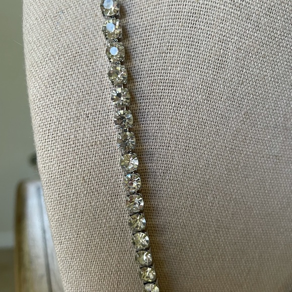 Rhinestone TENNIS Necklace 20” - Picture 6 of 7